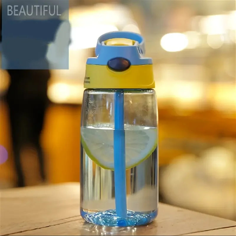 Children's Plastic Water Cup, Straw Cup, Duckbill Portable Creative Adult Male And Female Student Baby Cute Cup