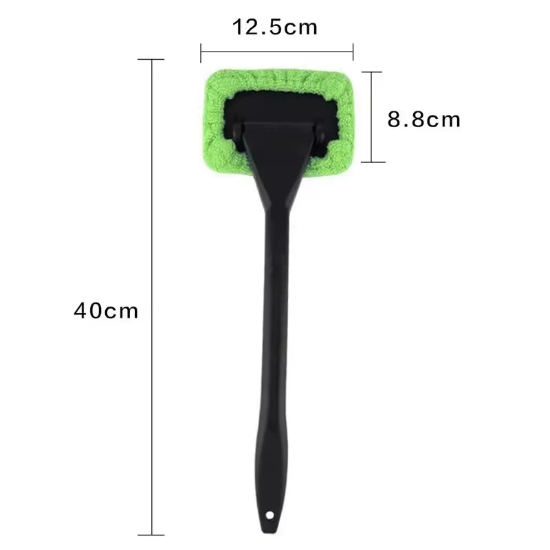 Car Window Cleaner Brush Auto Interior Glass Wash Wiper Multi Functional Household Glass Cleaning Brush Reusable Cloth Pad