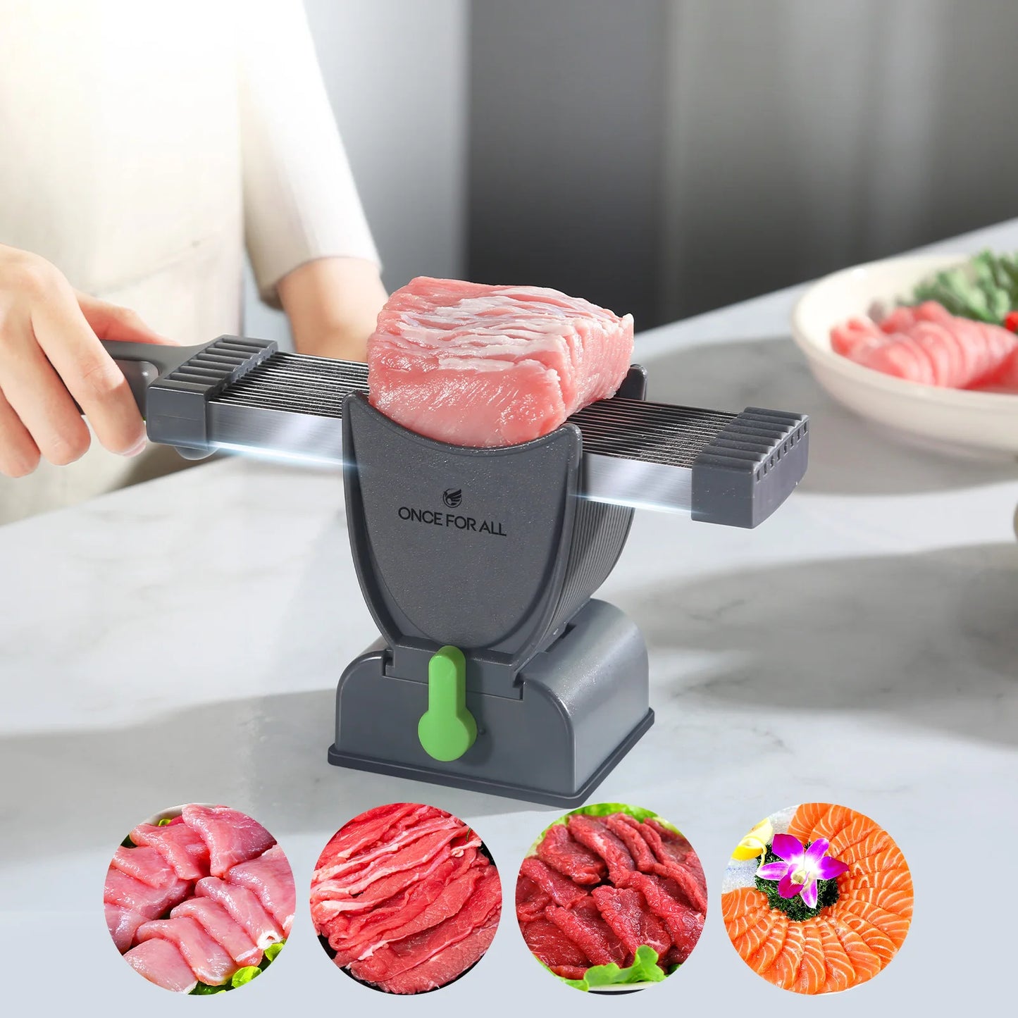 Meat Slicer and Cleaver Kitchen Knife Set for Meat Slicing and Shredding