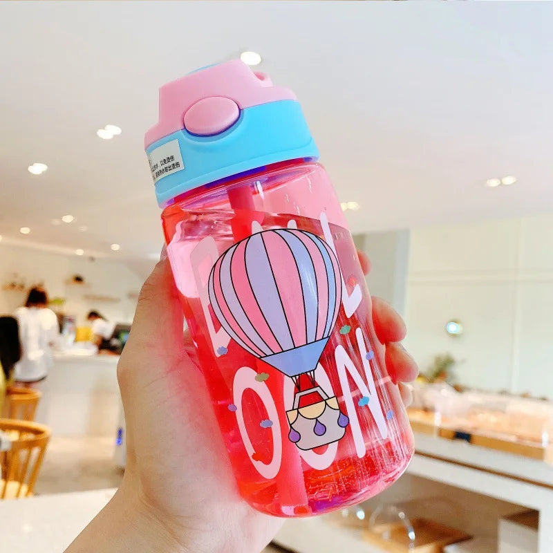 Children's Plastic Water Cup, Straw Cup, Duckbill Portable Creative Adult Male And Female Student Baby Cute Cup