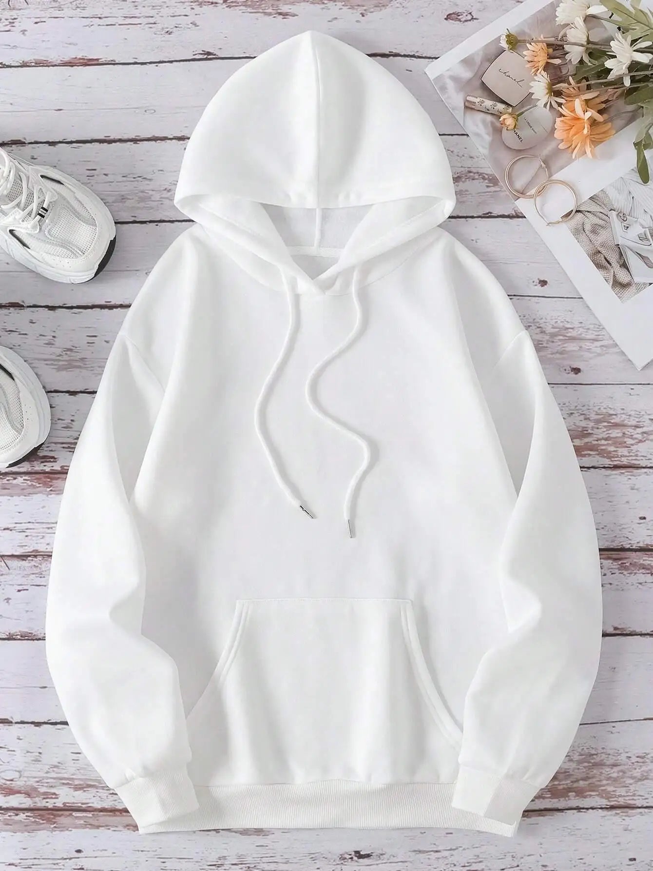 La foi sur la peur Psaume 56:3 Lettre Femmes À Capuche Mode Oversize Sweats À Capuche Décontracté Polaire À Capuche Automne Doux Chaud Femme Pull