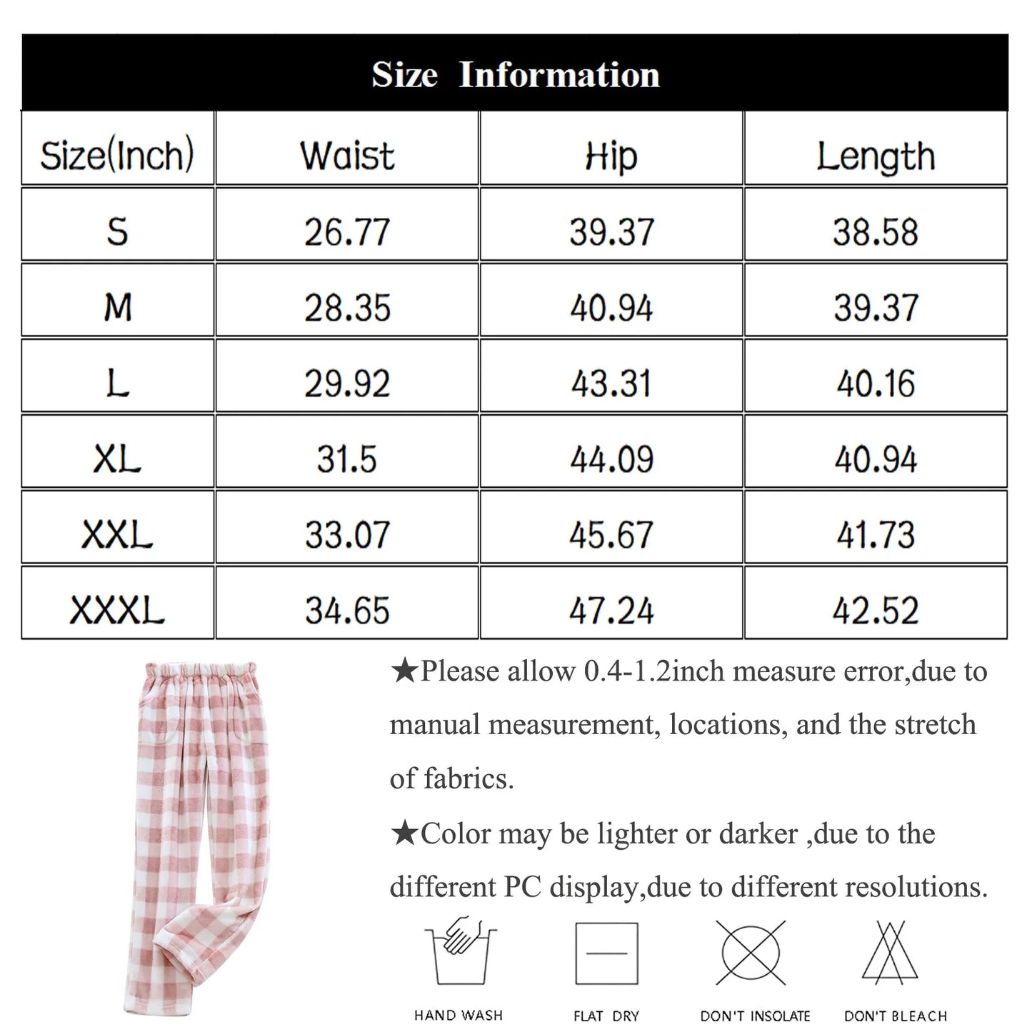 Large Sized Unisex Sleep Bottom For Women And Men Winter Flannel Warm Comfy Pant Loose Thickness Sleep Soft Pajama Pants
