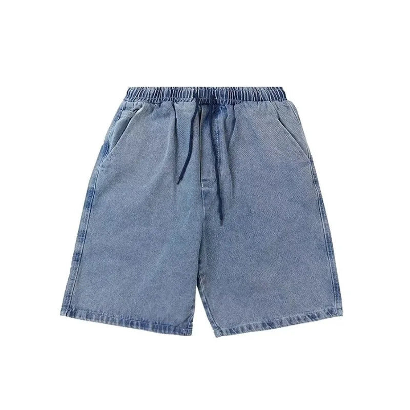 Men's Shorts Jeans Blue Denim Jorts Baggy Harajuku Pants Streetwear Y2k Unisex Oversize Korean Fashion Vintage Summer Clothes