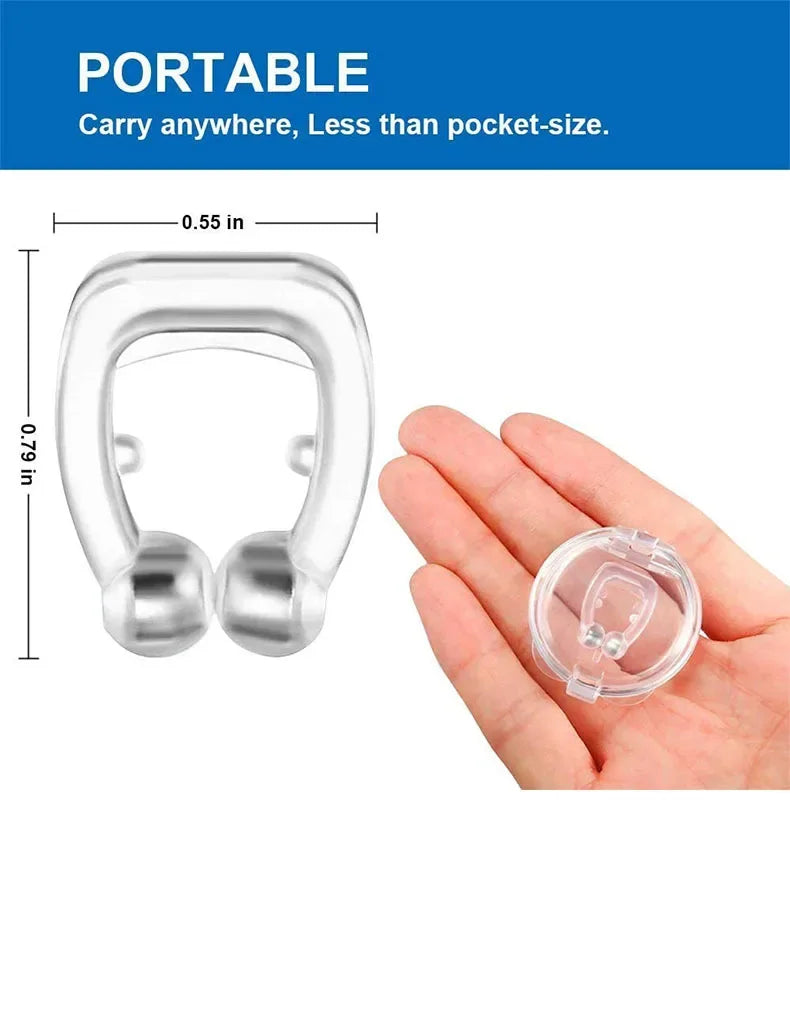 Correcteur anti-ronflement Gadget de prévention du ronflement Dispositif anti-ronflement pour femmes Pince-nez pour l'élimination du ronflement Sommeil nocturne pour hommes