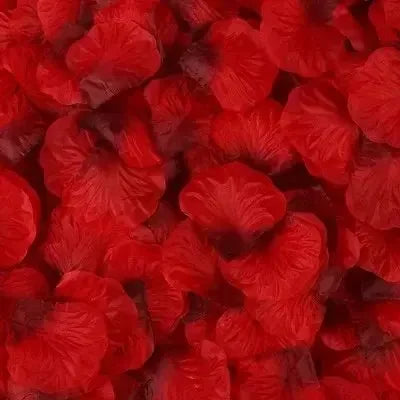 6000/100Pcs Artificial Fake Rose Petals Colorful Red White Gold Roses Petal Flowers for Romantic Wedding Party Favors Decoration