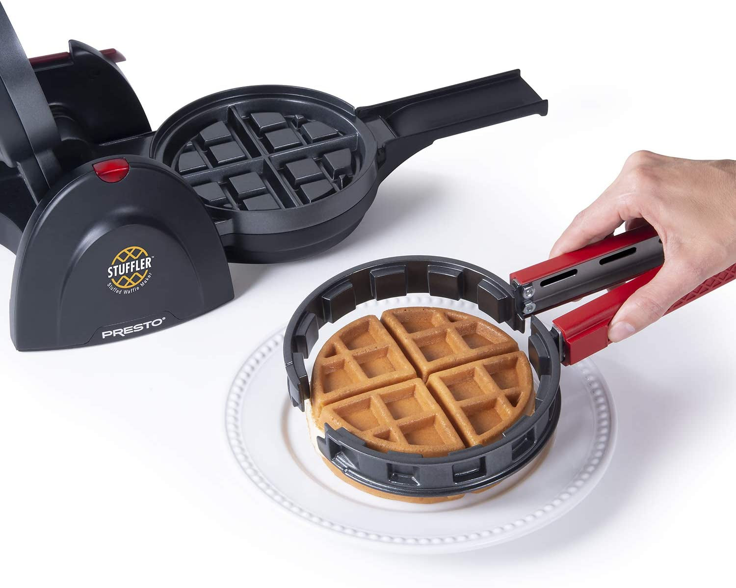 03512 Stuffler Stuffed Waffle Maker, Belgian, Large, Black