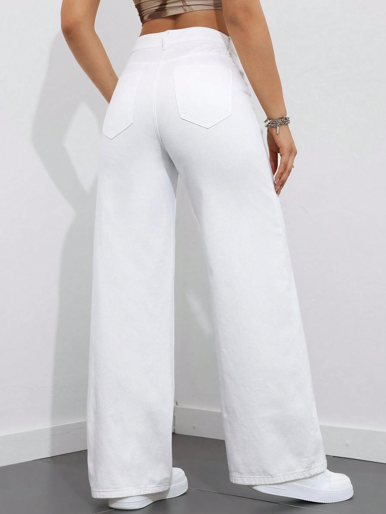 Women'S Pocketed Denim Pants