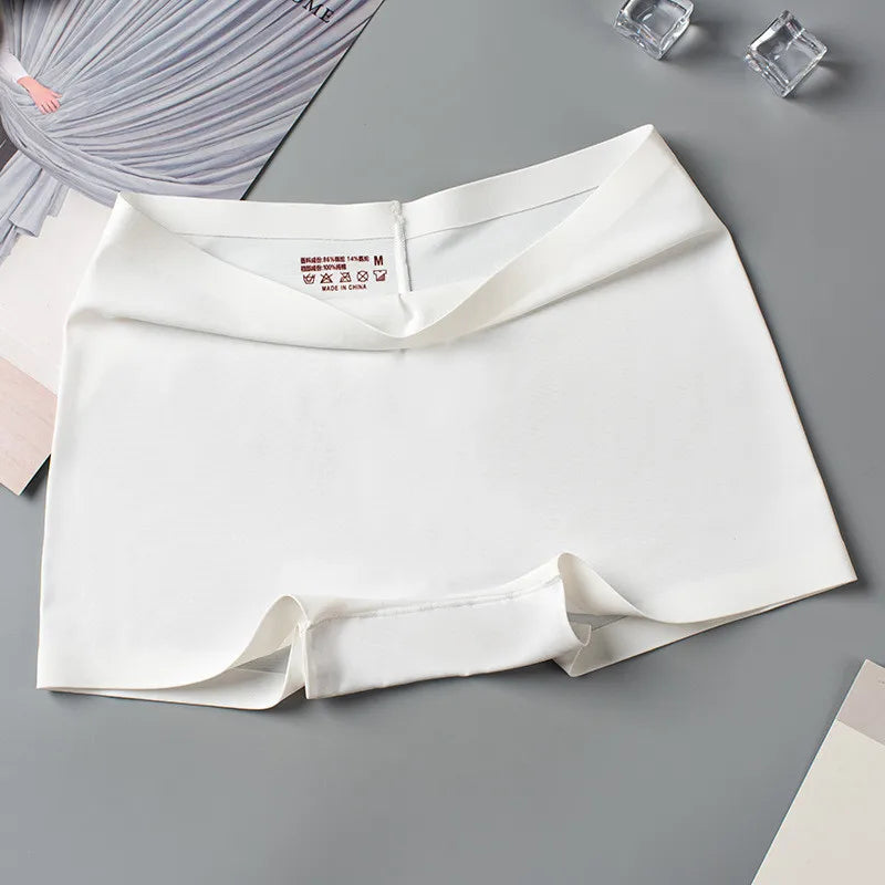 2pcs Seamless Women Ice Silk Boyshorts Plus Size M/L/XL