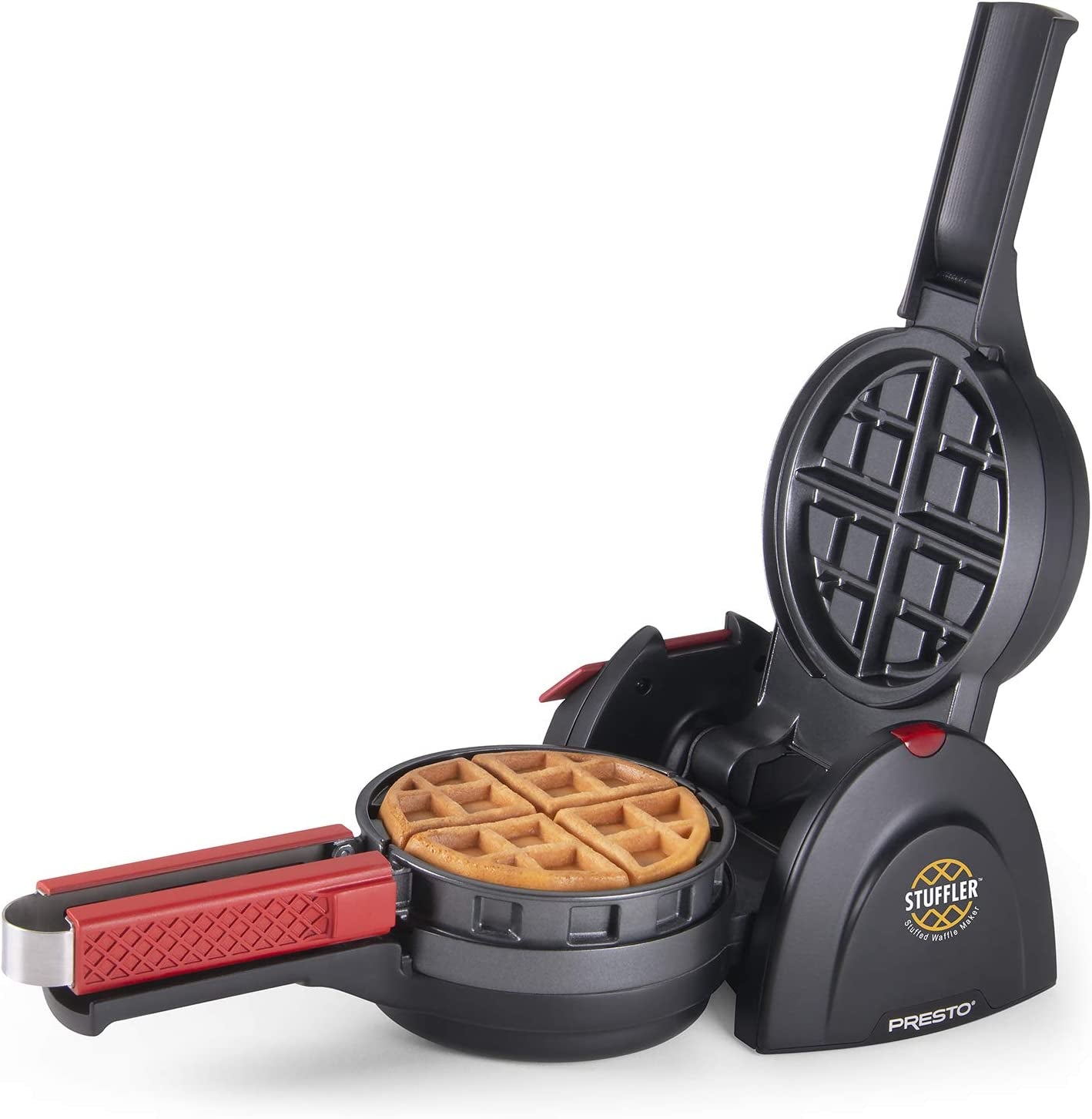 03512 Stuffler Stuffed Waffle Maker, Belgian, Large, Black