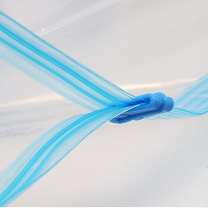 Sac de rangement sous vide pour vêtements avec valve, bordure transparente, pliable, compressé, organisateur, gain de place, paquet scellé
