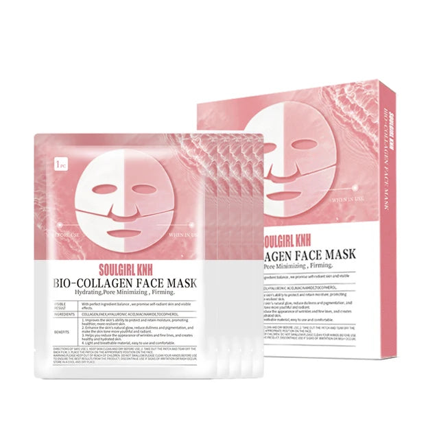 5PCS Absorbable Bio-Collagen Face Mask