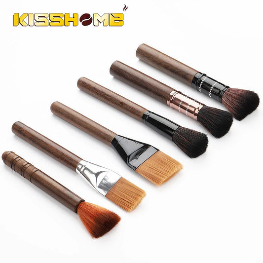 Coffee Brush Grinder Cleaning Tool Wood Handle Espresso Machine Cleaner Powder Dusting Kitchen Home Cafe Barista Accessories