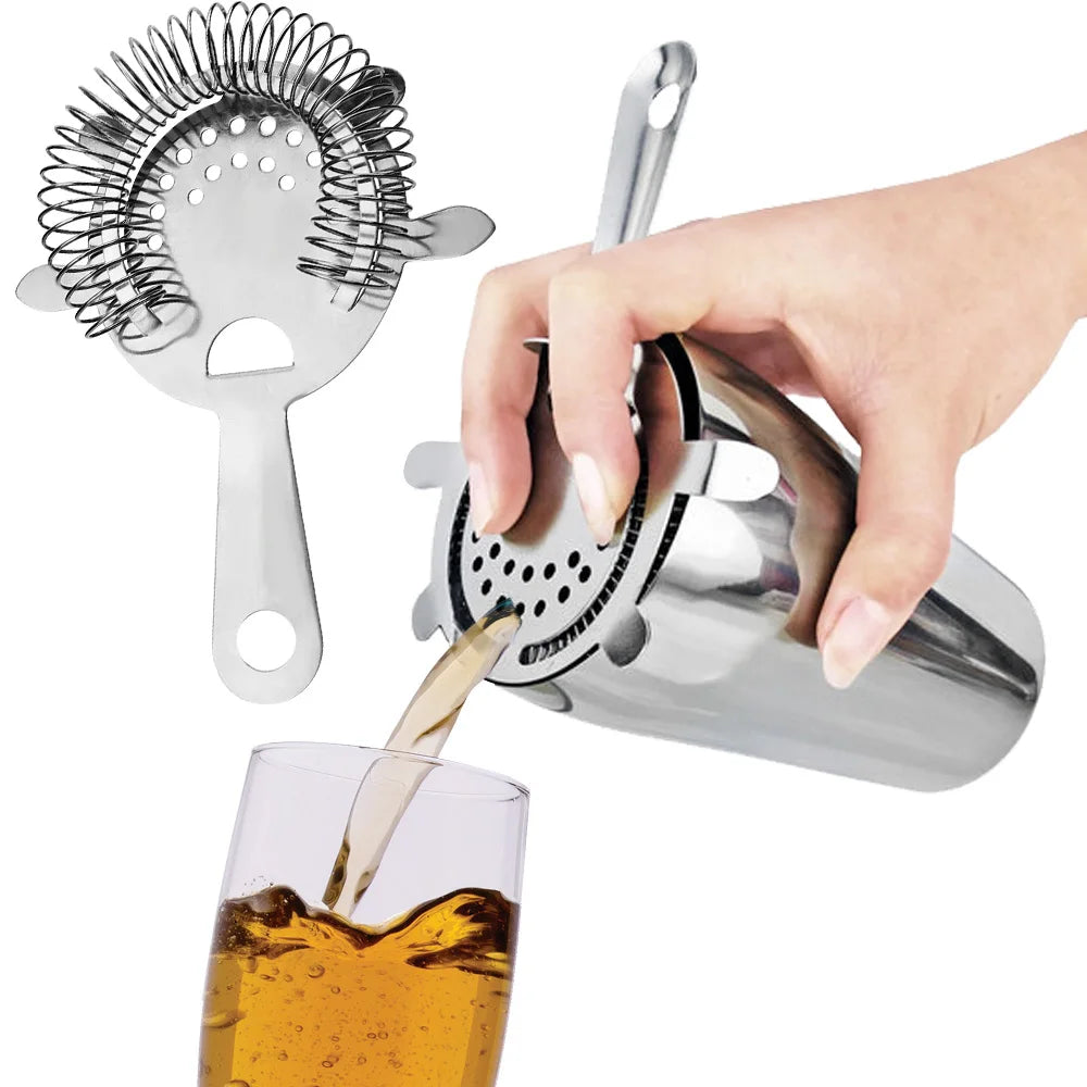 Cocktail Shaker Ice Strainer Bar Accessories Stainless Steel Filter Barware Bar Tools