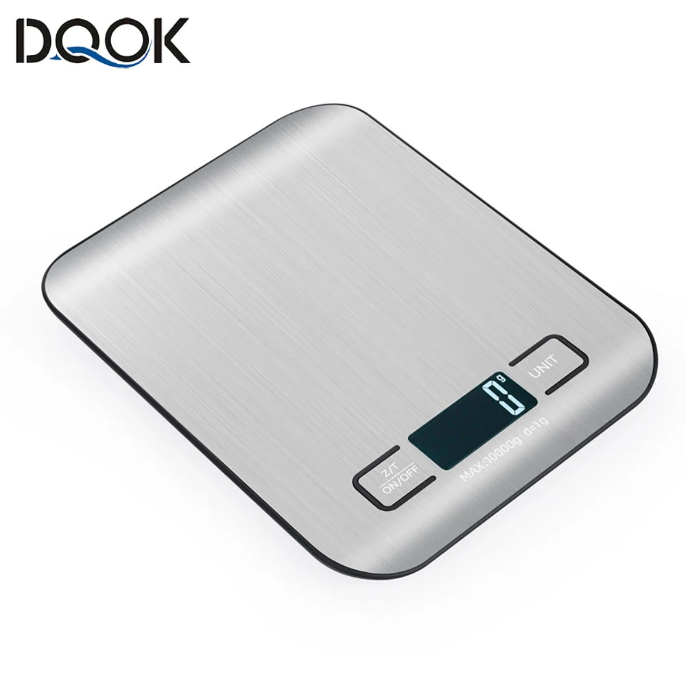 Rechargeable Kitchen Scale LCD Display Stainless Steel Electronic Scales Home Jewelry Food Snacks Weighing Baking Tools