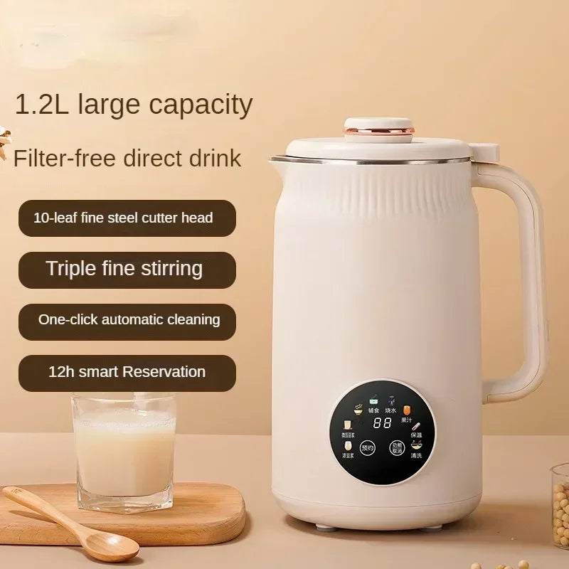 Electric Soybean Milk Machine Automatic Intelligent Food Blender