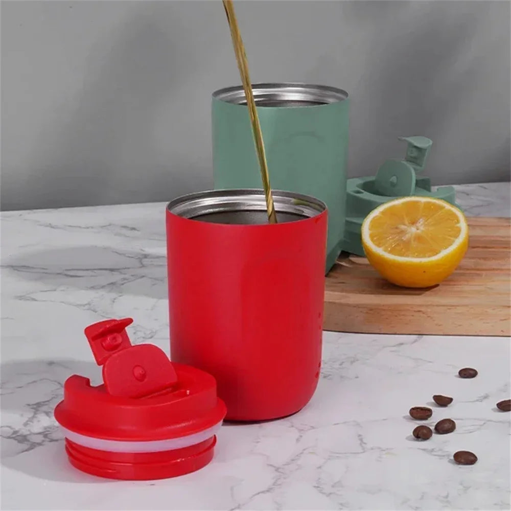 Mini Thermos Bottle Coffee Mug Stainless Steel Cup Thermal Leakproof Vacuum Flask Double Wall Tumbler Insulated Travle Drinkware