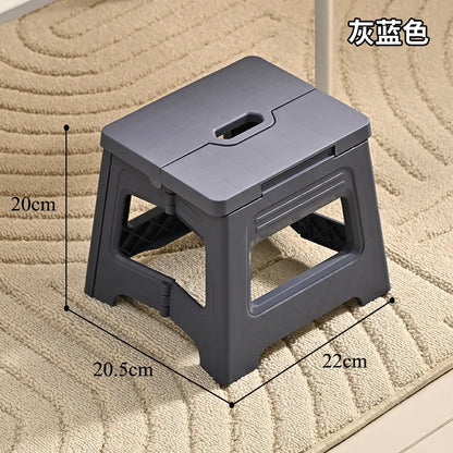 1pc Portable folding stool for outdoor adventures - durable plastic, ideal for travel and home use