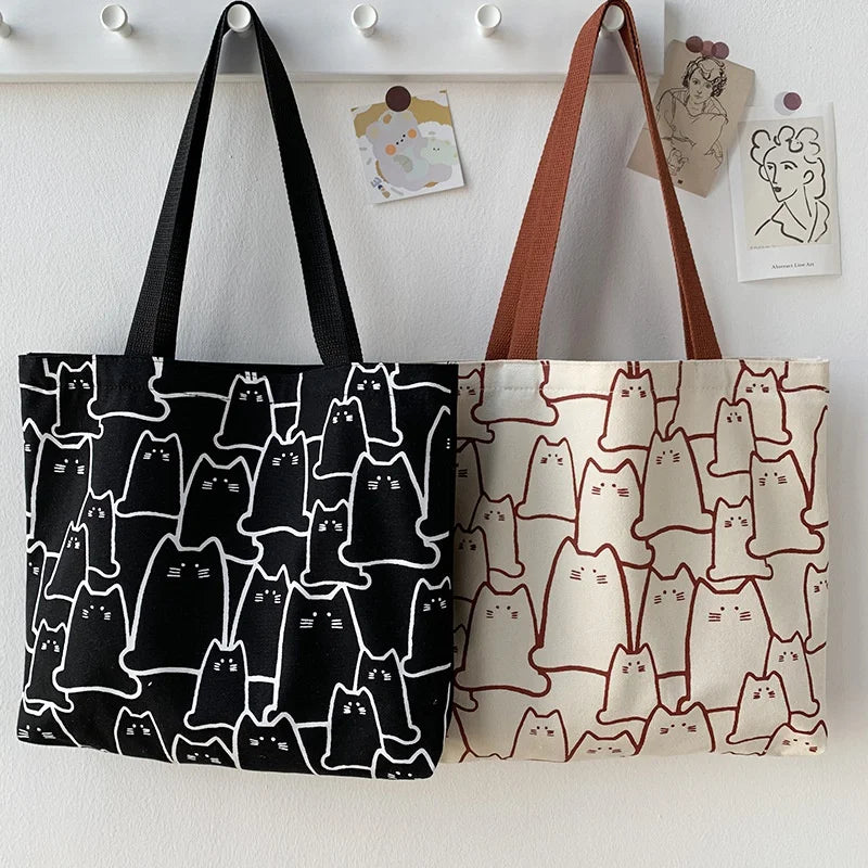 Kiko Cat Canvas Tote