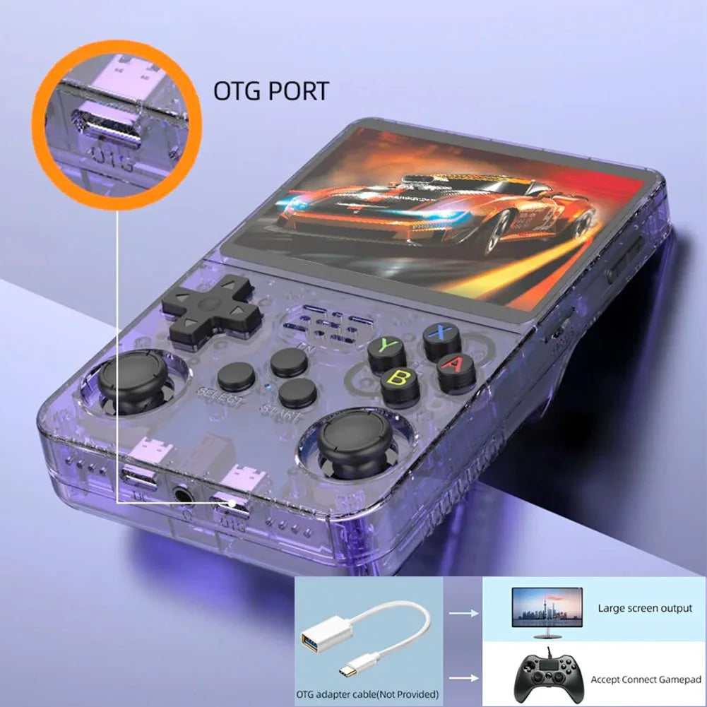 R36S Handheld Retro Game Console Linux System Screen Portable Pocket Video Player 128GB