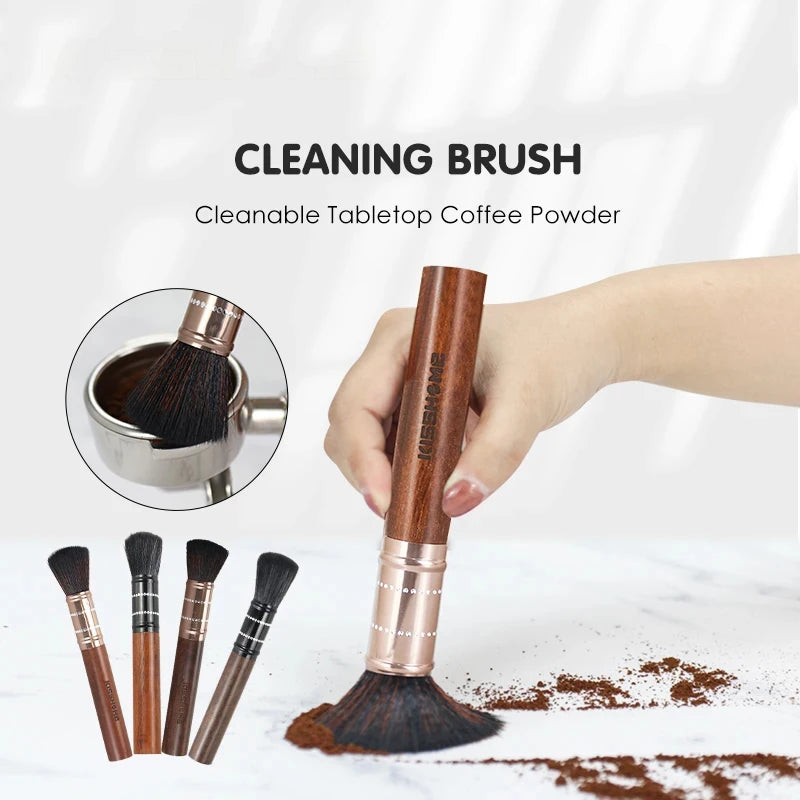 Coffee Brush Grinder Cleaning Tool Wood Handle Espresso Machine Cleaner Powder Dusting Kitchen Home Cafe Barista Accessories