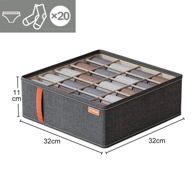 Underwear Organizers Socks Bra Storage Box Cabinet Drawer Organizer Storage Clothes Arrange Household Classified Storage Case