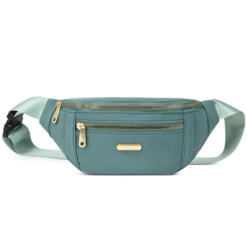 Waist Bags for Women Oxford Leisure Color Waist Bag Shoulder Crossbody Chest Bags Handbags All-match Messenger Belt Bags