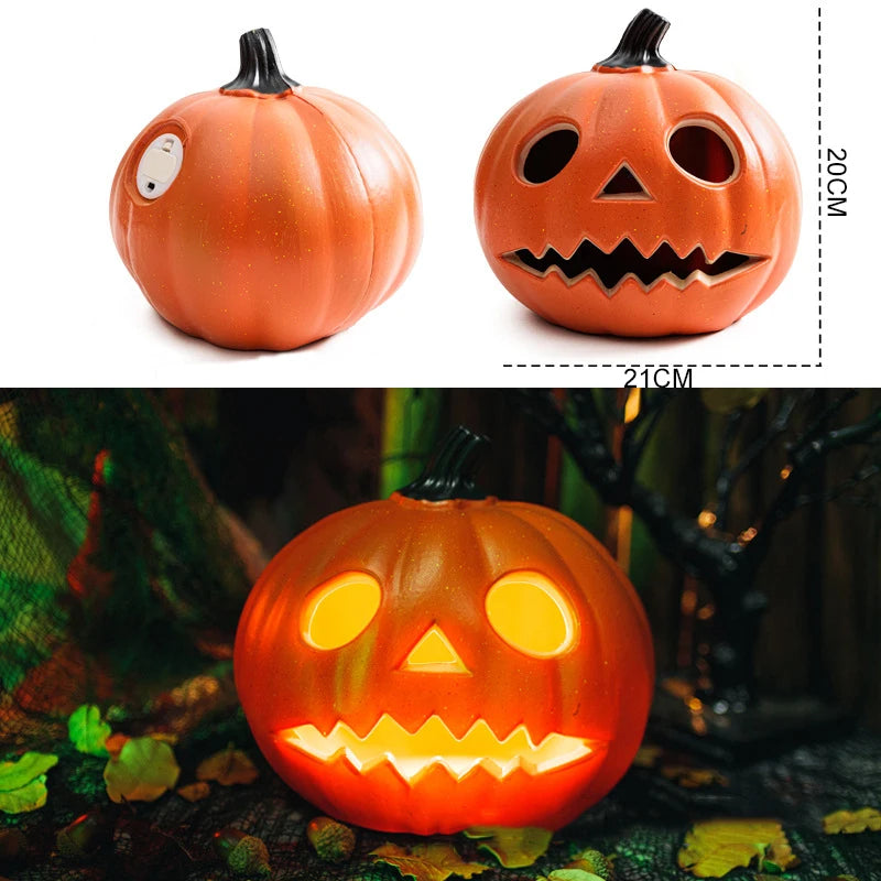 Halloween Decoration Scream Pumpkin Led Festival Accessories Decorations Bright Materials Ring Light Fairy Lights Night Outdoor