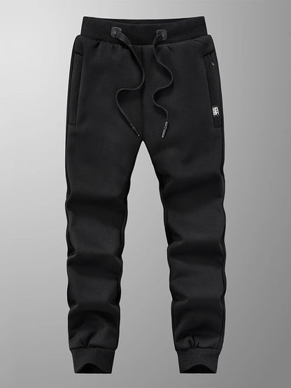 Pantalon de survêtement d'hiver pour hommes, épais et chaud, en polaire, jogging, vêtements de sport, poches zippées, pantalon de survêtement décontracté en coton, grande taille 6XL 7XL 8XL