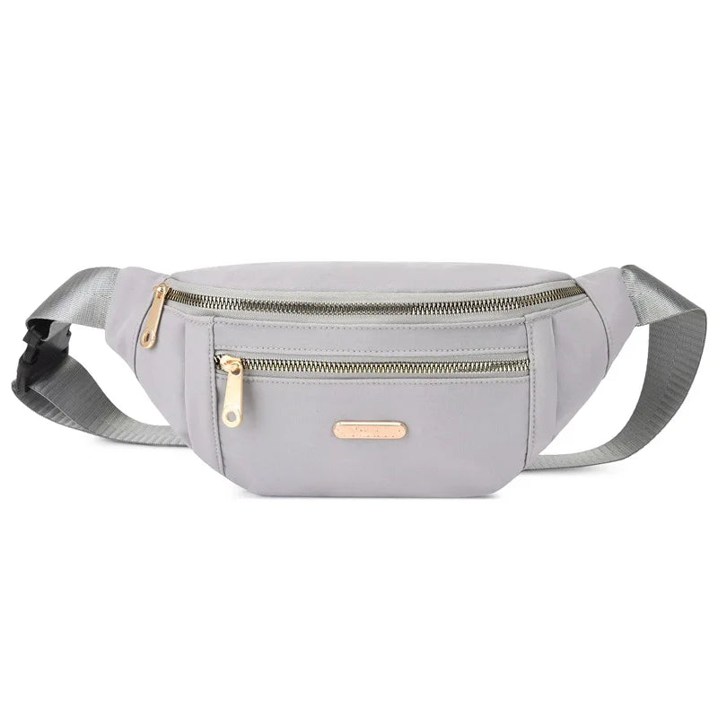 Waist Bags for Women Oxford Leisure Color Waist Bag Shoulder Crossbody Chest Bags Handbags All-match Messenger Belt Bags