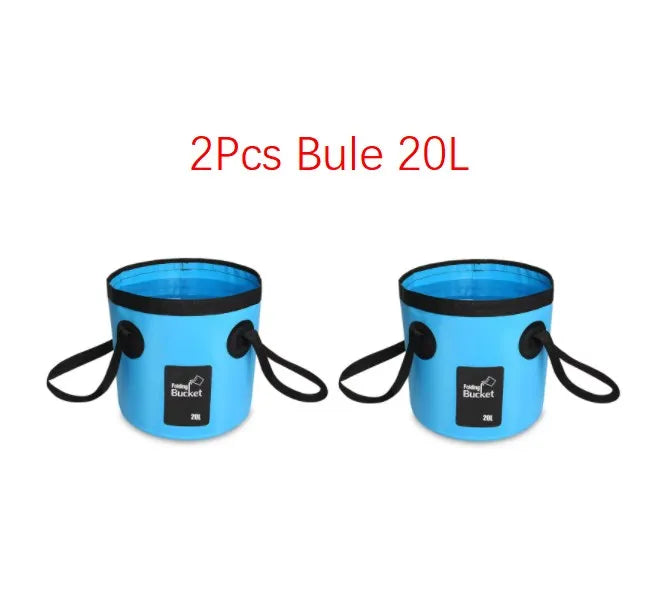 12L 20L Bowl Sink Washing Bag Car Wash Bucket Portable Outdoor Travel Foldable Water Multifunction Folding