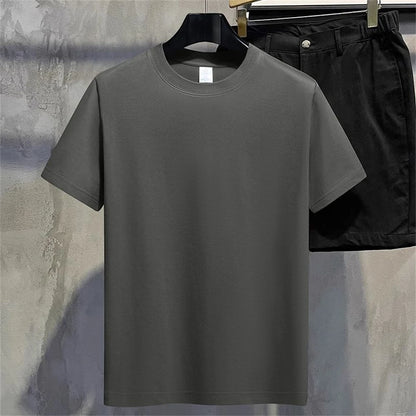 Men/Women T Shirt Summer Cotton Tops Women Solid Color