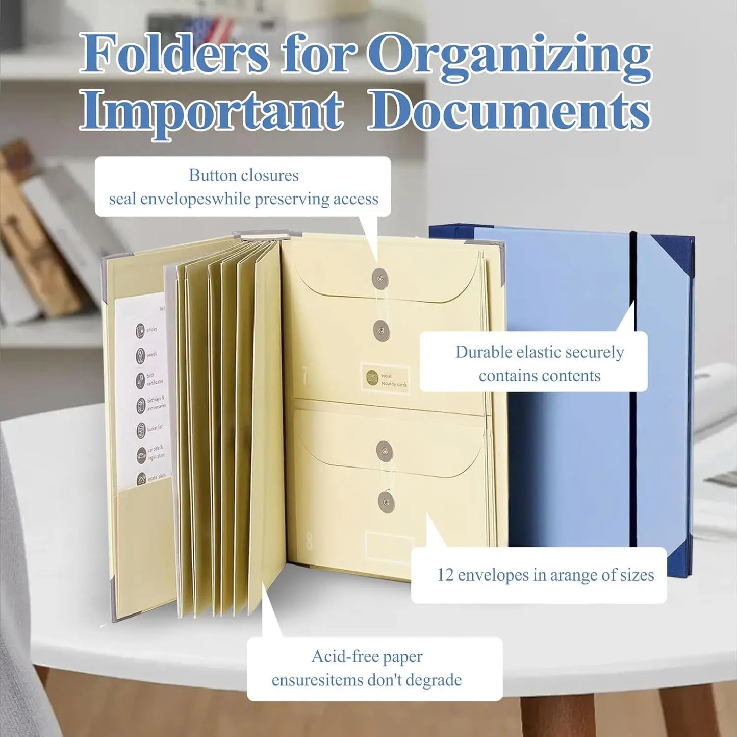 In Case I Go Missing Binder Folio Document Organizer Expanding File Folder Pockets Accordion Document Organizer Pocket Organ