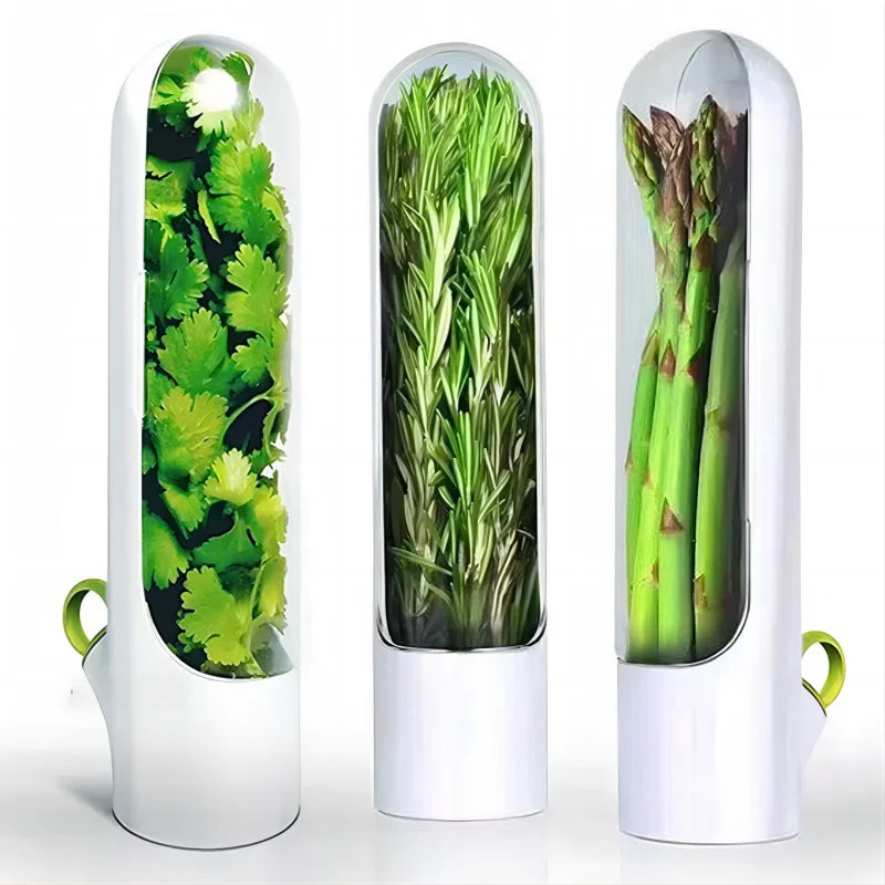 1 Pc Vegetable Preserving Bottle Herbal Preserving Herb Storage Bottle Home Kitchen Gadget Fresh For Storing Kitchen Supplies