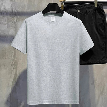 Men/Women T Shirt Summer Cotton Tops Women Solid Color