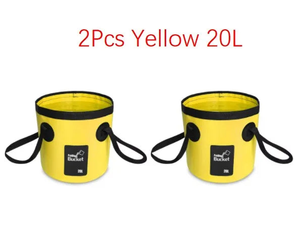 12L 20L Bowl Sink Washing Bag Car Wash Bucket Portable Outdoor Travel Foldable Water Multifunction Folding