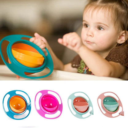 Universal Gyro Bowl 360 Rotate Spill Proof Feeding