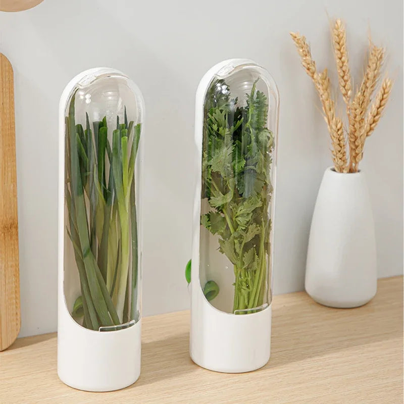 1 Pc Vegetable Preserving Bottle Herbal Preserving Herb Storage Bottle Home Kitchen Gadget Fresh For Storing Kitchen Supplies