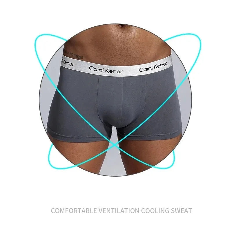 4Pcs/Lot Men's Underwear Boxer Fashion Sexy Underwear Antibacterial Soft  Comfortable Underwear Brand Boxer Shorts Men's Panties