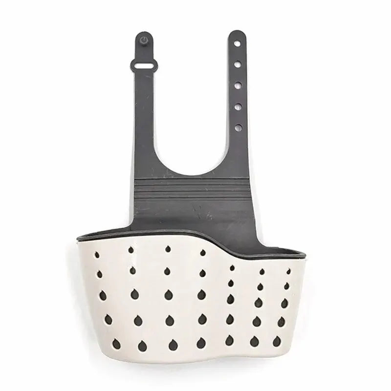 Home Storage Drain Basket Kitchen Sink Holder Adjustable Soap Sponge Shlf Hanging Drain Basket Bag Kitchen Accessories