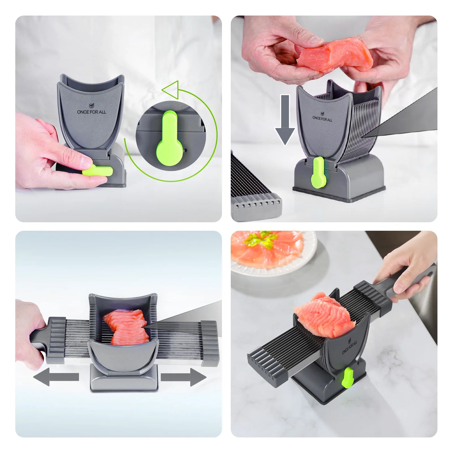 Meat Slicer and Cleaver Kitchen Knife Set for Meat Slicing and Shredding