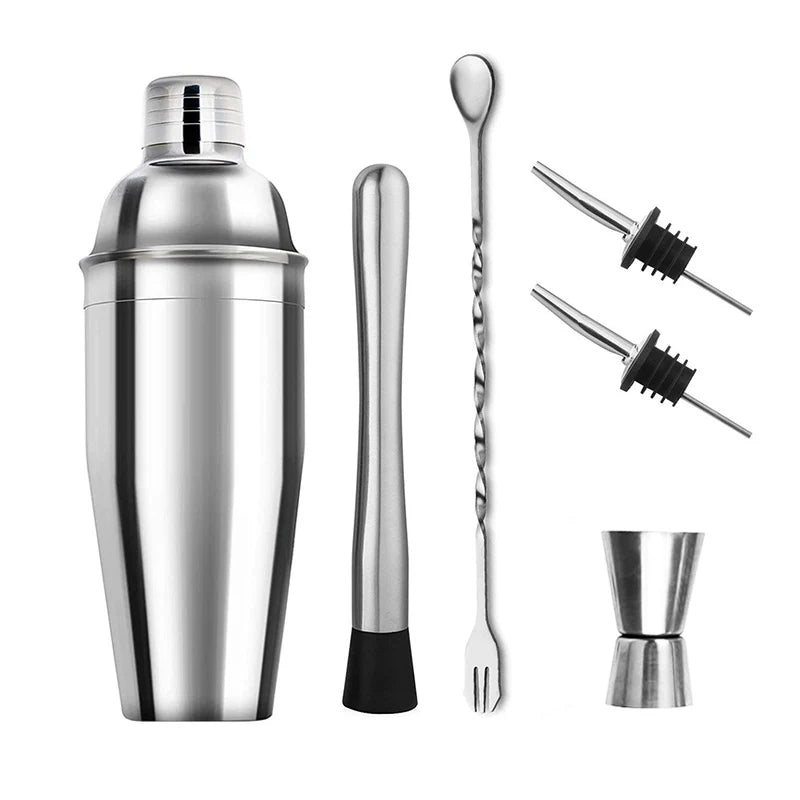 Profissional Cocktail Shaker Set Bartending Equipment Bar Wine Martini Drink Mixer Boston Shaker Bartender Kit Barware tools