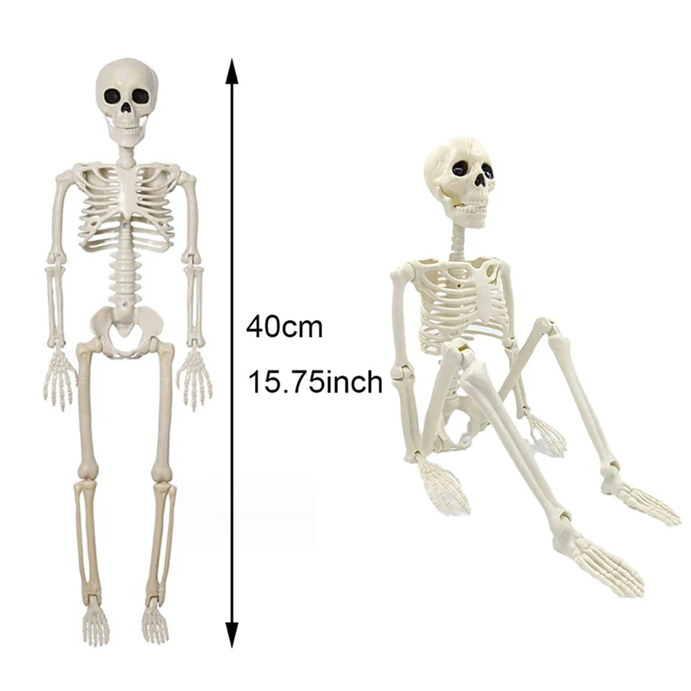 40cm Halloween Human Shape Skeleton,Posable Skeleton,Human Shape Bones,Halloween Herror Decorations,Haunted House Horror Props