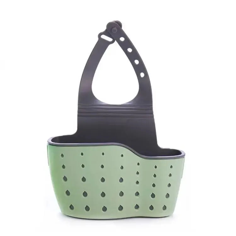 Home Storage Drain Basket Kitchen Sink Holder Adjustable Soap Sponge Shlf Hanging Drain Basket Bag Kitchen Accessories