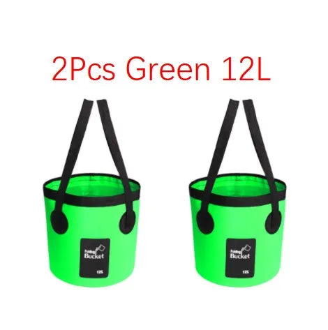 12L 20L Bowl Sink Washing Bag Car Wash Bucket Portable Outdoor Travel Foldable Water Multifunction Folding