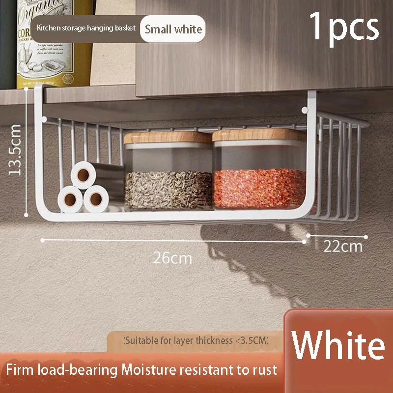 Kitchen storage rack dormitory storage tool hanging layered seasoning hanging basket cabinet hanging cabinet hanging rack