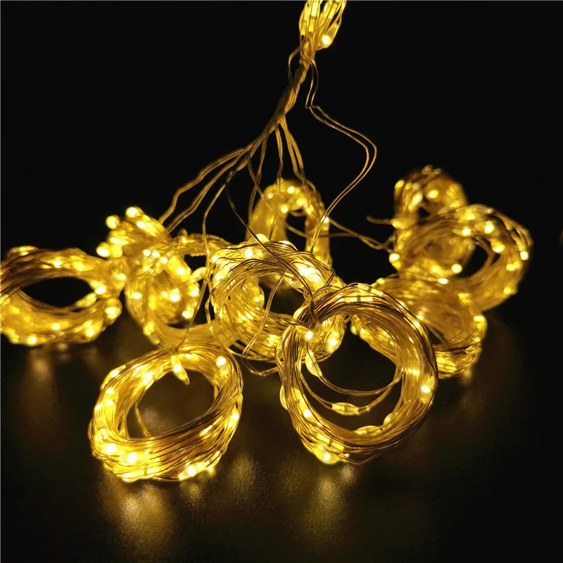 3x3/4x3/6x3m LED Curtain String Lights Christmas Garland Fairy Light Festoon Led Light Wedding Home Bedroom Decoration Lighting