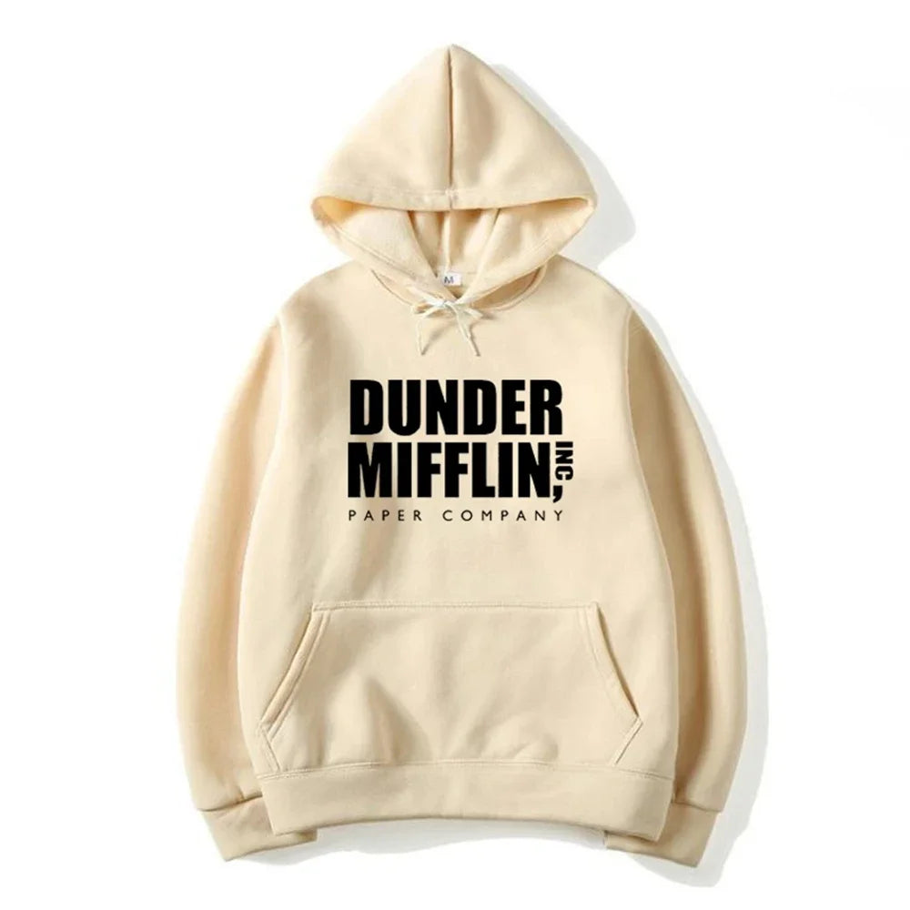 The Office Dunder Mufflin INC Paper Hoodie Dwight Schrute Sweatshirt  Men Women Hoodies Casual Pullover Hooded Sweater