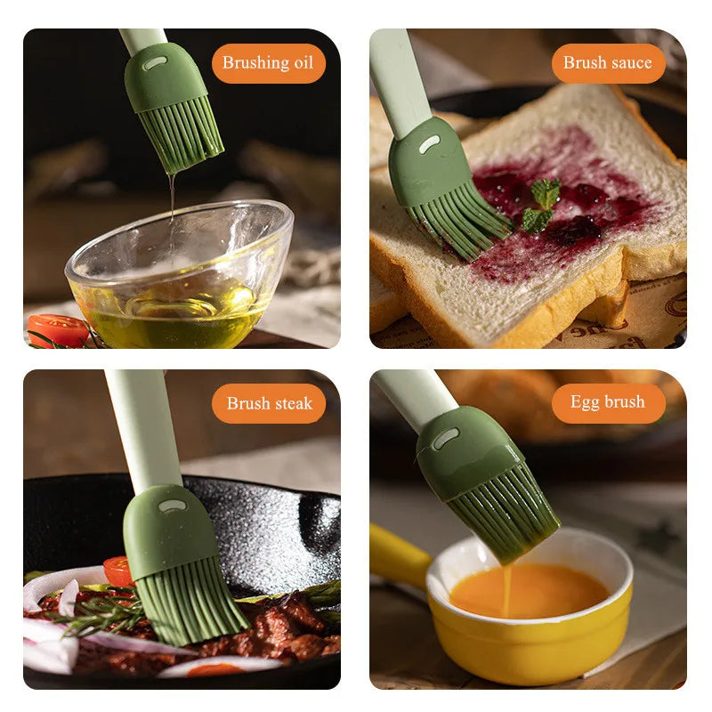 Silicone BBQ Oil Brush Basting Brush DIY Cake Bread Butter Baking Brushes Kitchen Cooking Barbecue Accessories BBQ Tools