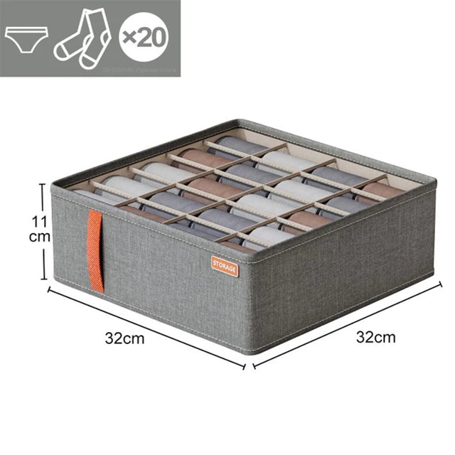 Underwear Organizers Socks Bra Storage Box Cabinet Drawer Organizer Storage Clothes Arrange Household Classified Storage Case