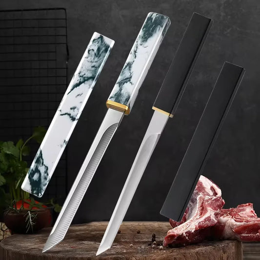 Utility Knife Slicing Meat Fruit Fish Knife Chef Cleaver Meat Chop Vegetable Kitchen Knives Hand Forge Boning Butcher Knife Tool